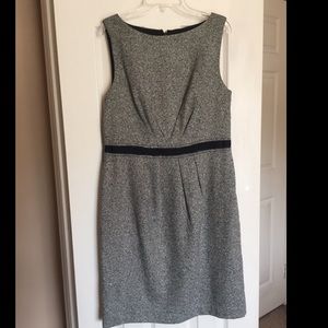 Loft Grey Wool Sheath Dress
